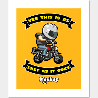 Honda Monkey this is as fast as it goes Posters and Art